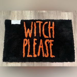 New Black shag Witch Please bathroom mat rug 20x32 Rae Dunn